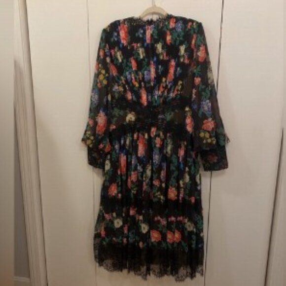 TADASHI SHOJI Lorely Midi Dress In Multi (16) - Picture 4 of 9